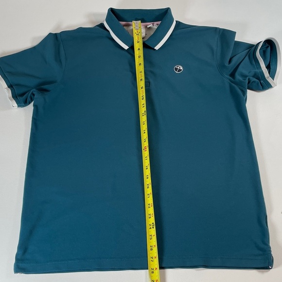 Puma X Arnold Palmer Teal Polo Golf Men's Shirt - Large - Picture 8 of 10
